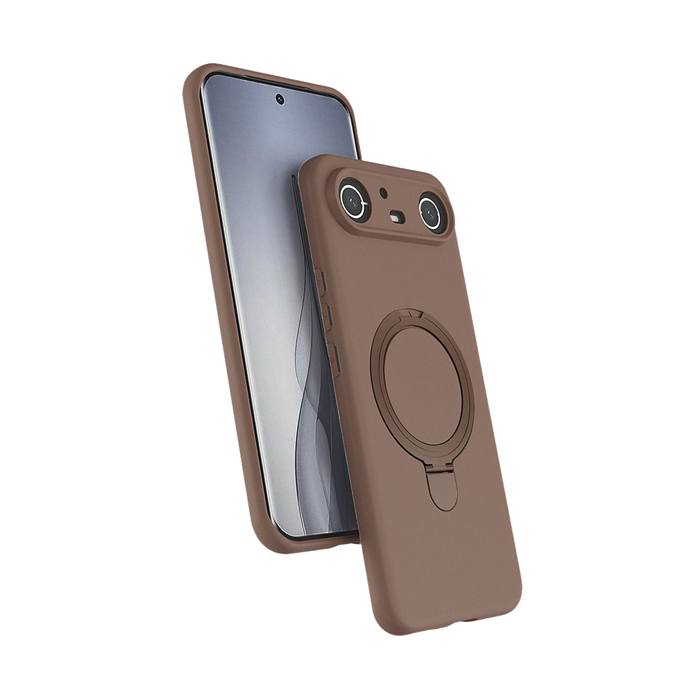 Tecno Spark Slim 5G Kılıf M-safe Şarj Özellikli Standlı Zore Samara Kapak