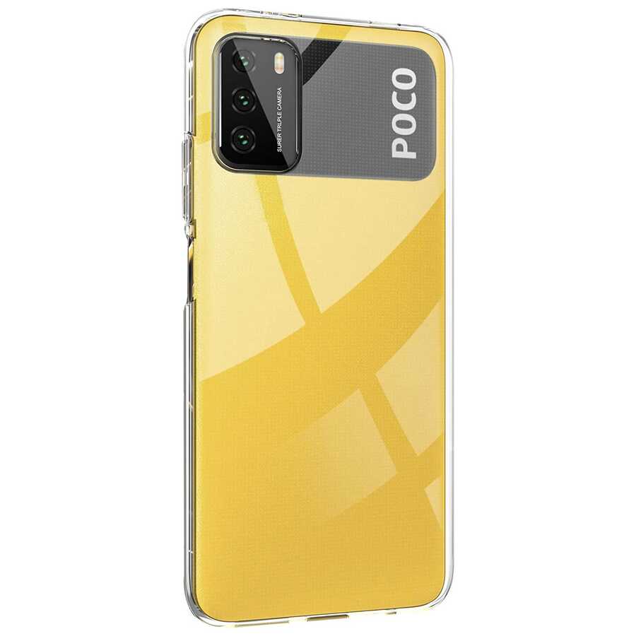 Xiaomi Poco M3 Kılıf Zore Kamera Korumalı Süper Silikon Kapak