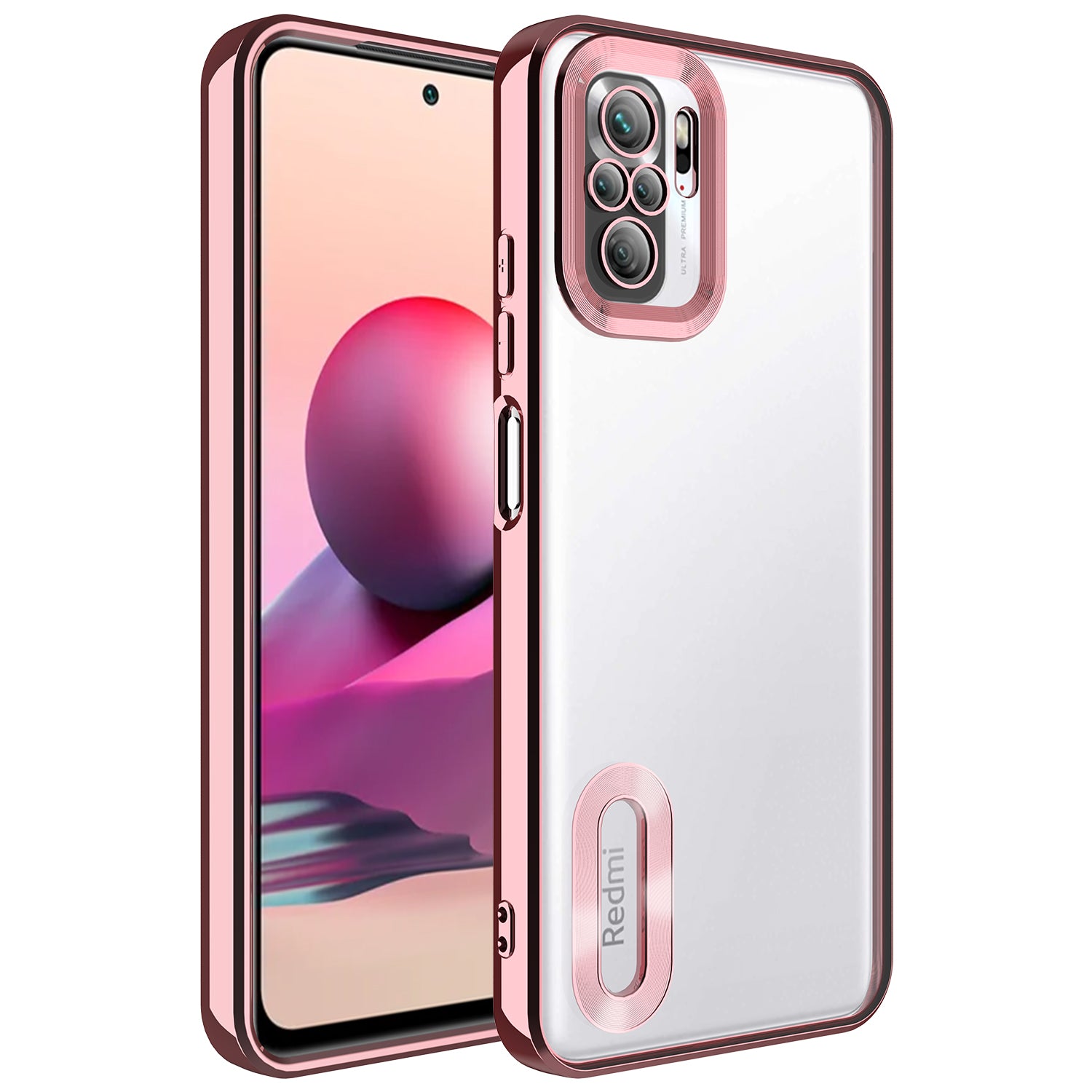 Xiaomi Redmi Note 10 Case Camera Protected Logo Displaying Zore Omega Cover