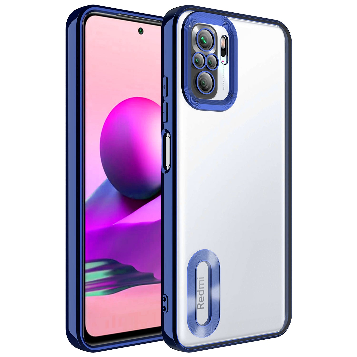 Xiaomi Redmi Note 10 Case Camera Protected Logo Displaying Zore Omega Cover