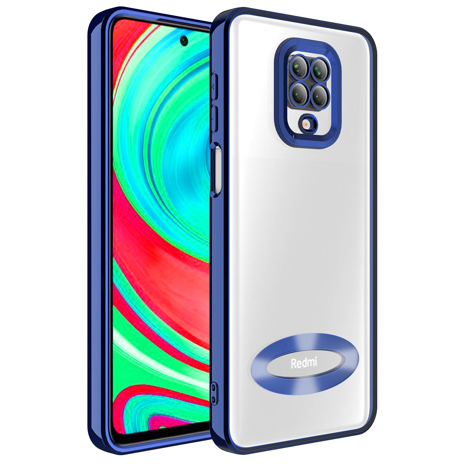 Xiaomi Redmi Note 9 Pro Kılıf Kamera Korumalı Logo Gösteren Zore Omega Kapak