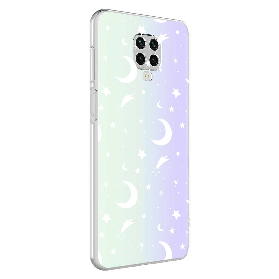 Xiaomi Redmi Note 9S Case Zore M-Blue Patterned Cover