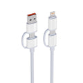 Zore Deira Silicone Outer Surface Design 4-in-1 A+C to C+L Cable 1M